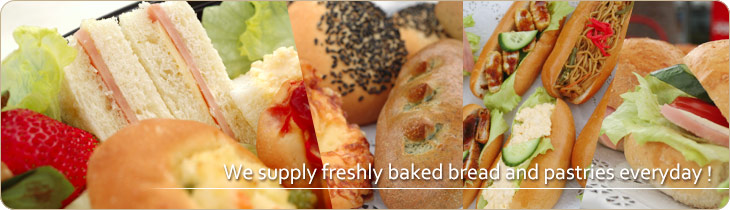 We supply freshly baked bread and pastries everyday !